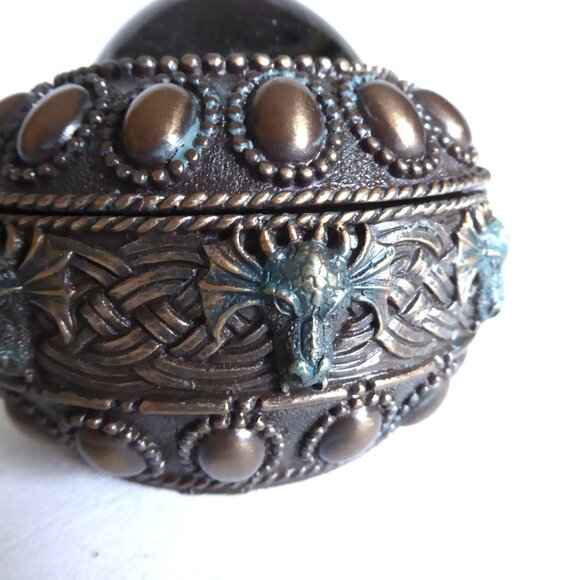 NEW DESIGN TOSCANO DRAGON EYE MYSTICAL GOTHIC ODDITY LIDDED TRINKET SAFE BOX - Picture 6 of 13